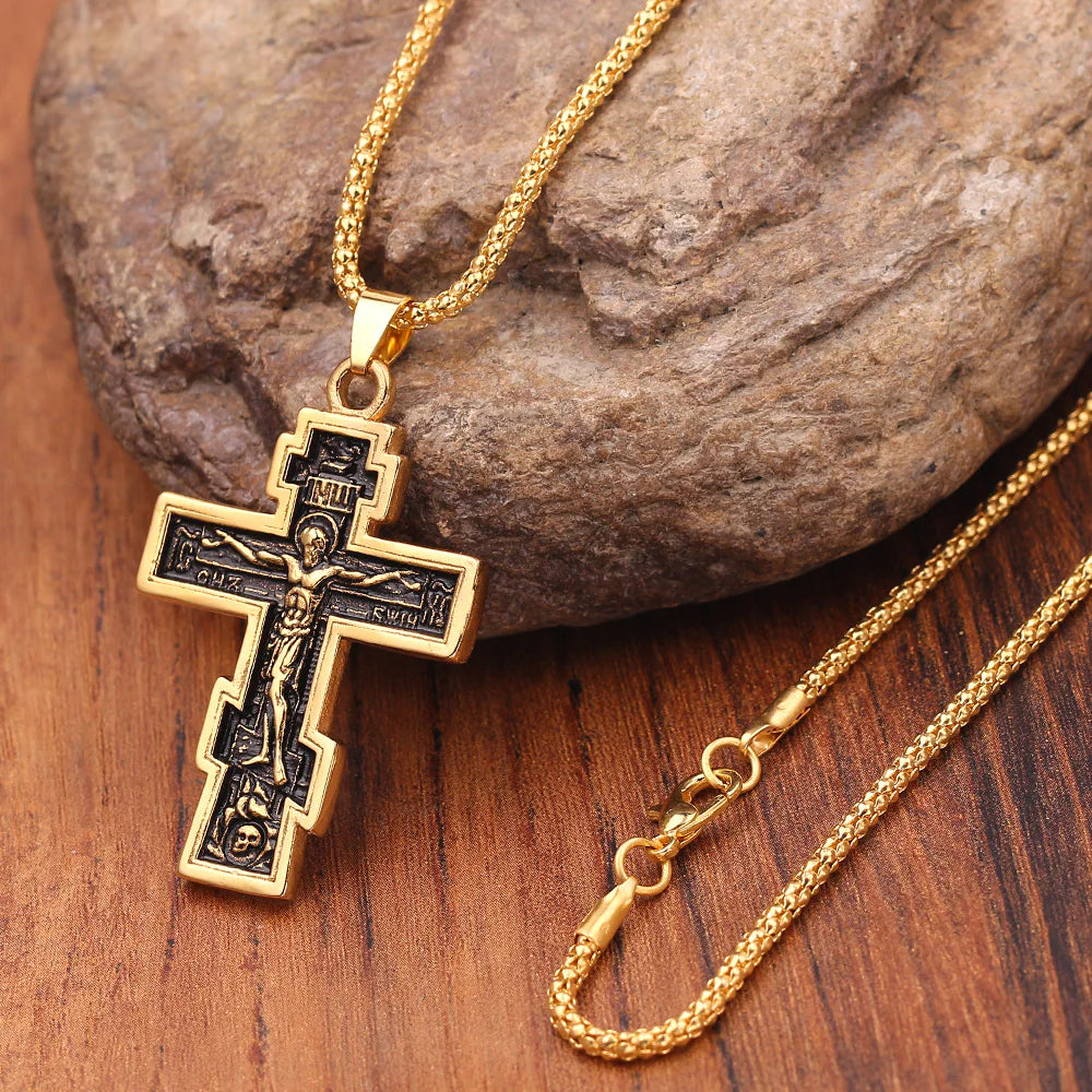 Cross Jesus Pendant Necklace