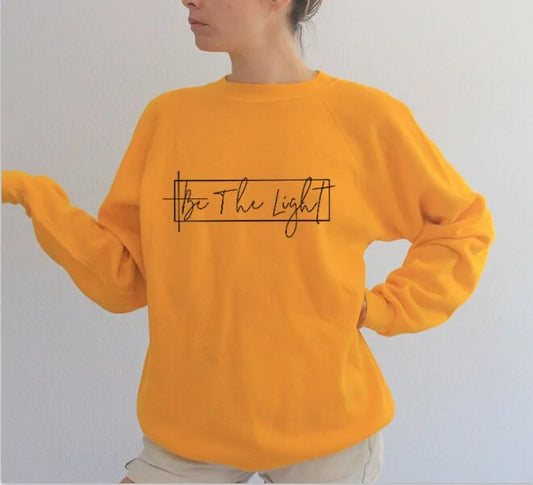 Unisex Christian Sweatshirt: 'Be The Light'